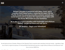 Tablet Screenshot of boatinglicensebc.com